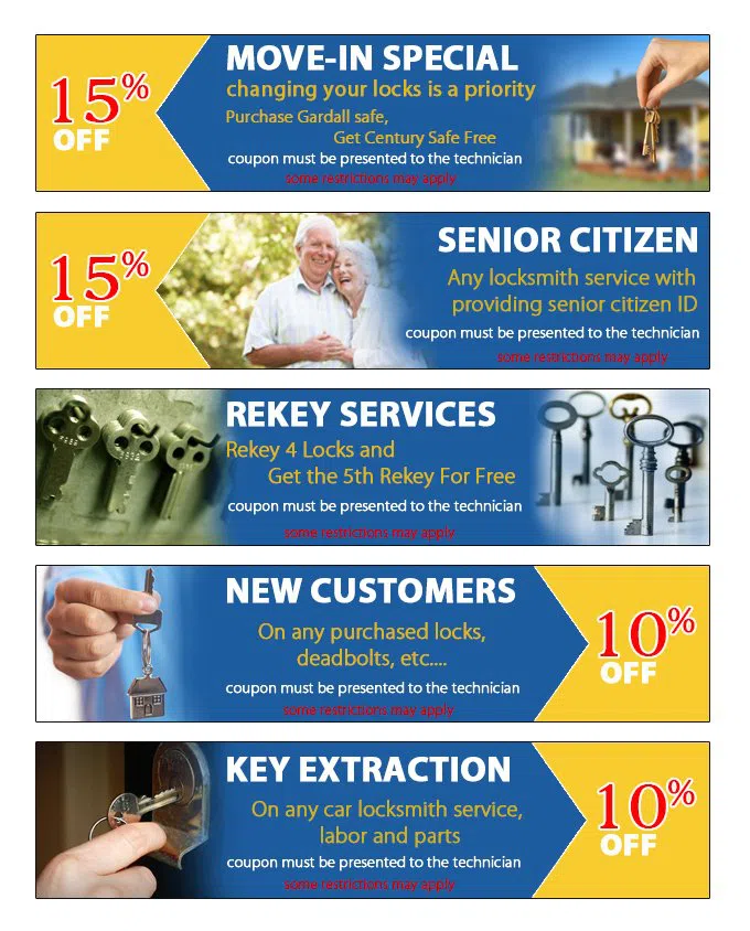 Alexandria Community Locksmith, Alexandria, VA 703-995-9952 - coupon23-set-five